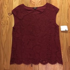 Wine Lace Shirt